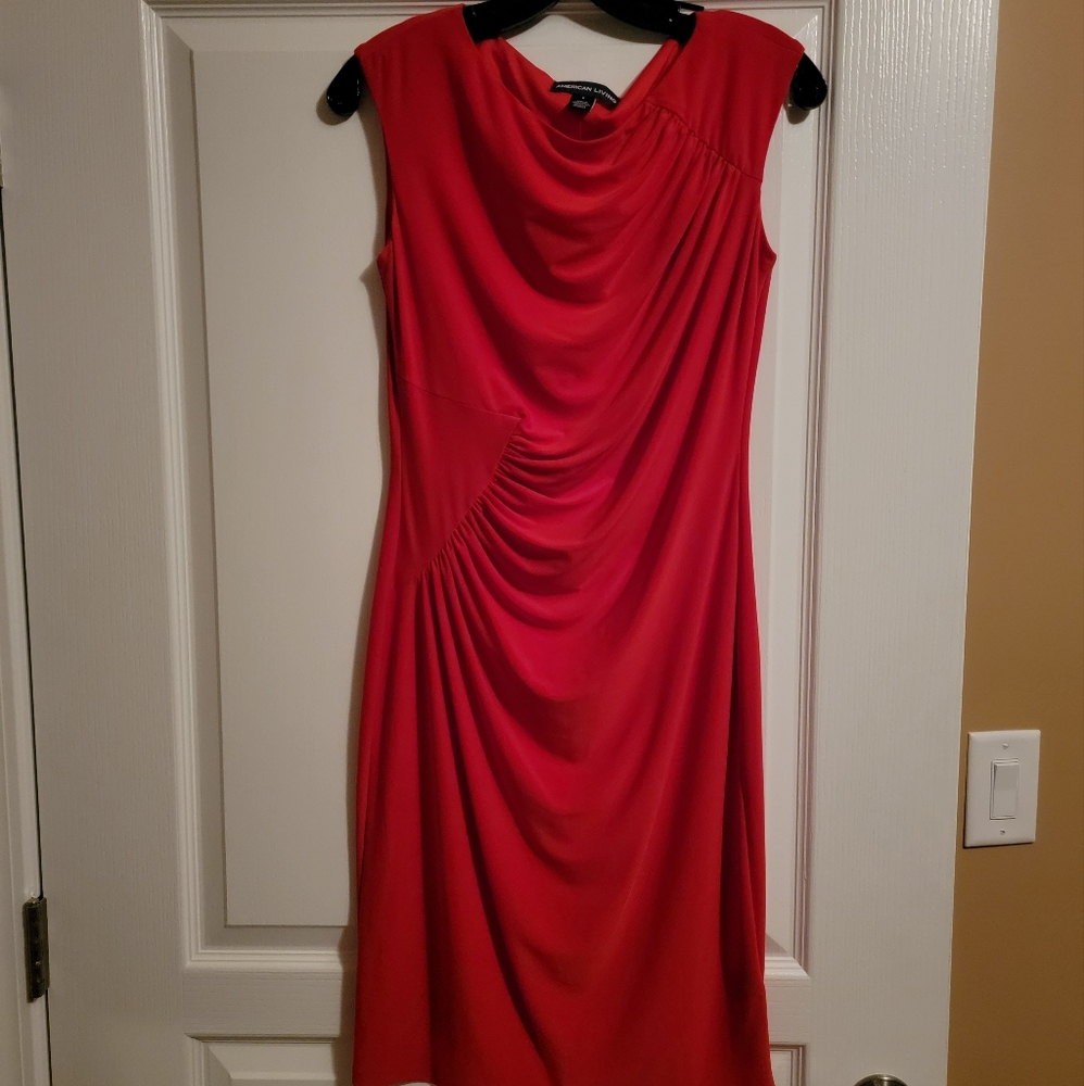 Women's red American living dress size 6.
